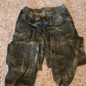 Camouflage Corduroy Joggers